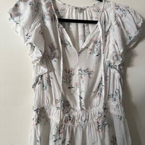 Lucky Brand cute flowered casual shirt, size S
